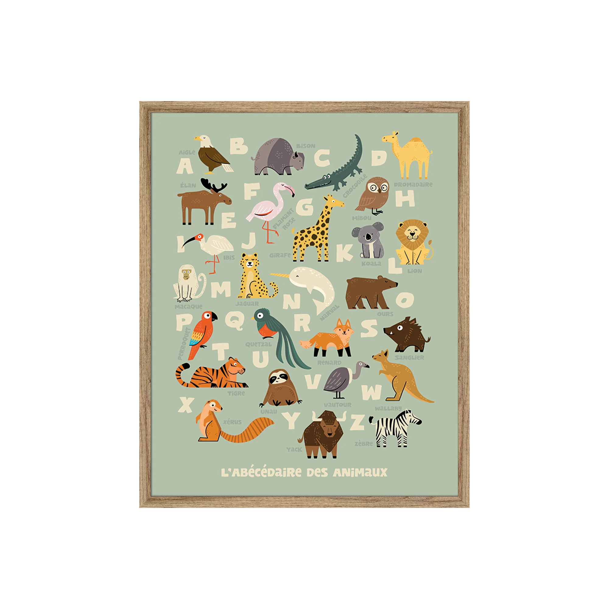 ABECEDAIRE LA CARTE DES ANIMAUX